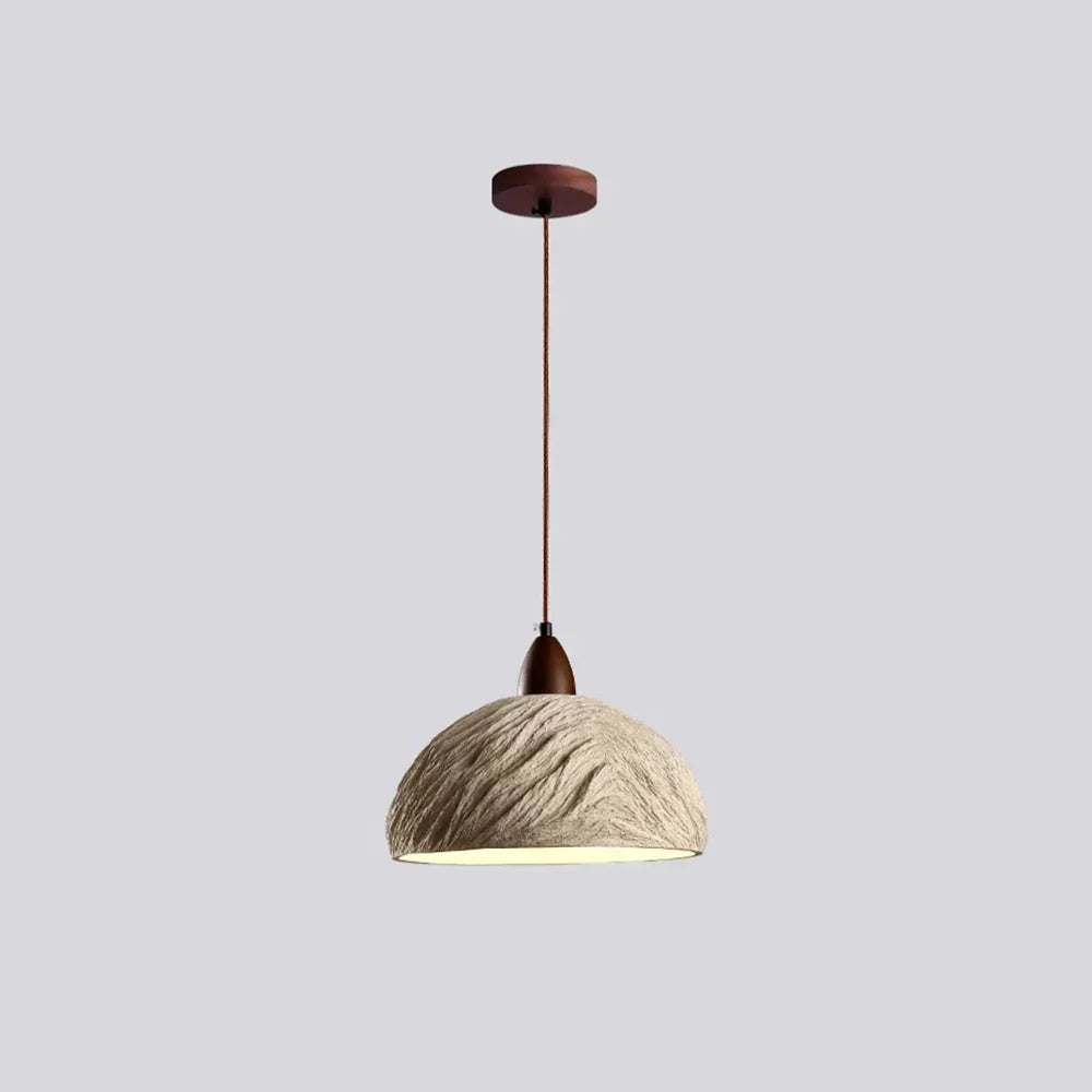 Retro Cement Round Wood Pendant Lamp – Wood detail 17