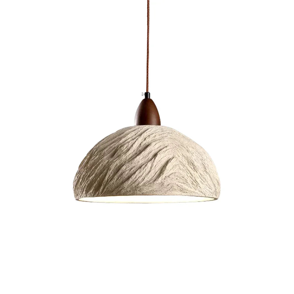 Retro Cement Round Wood Pendant Lamp – Wood detail 18