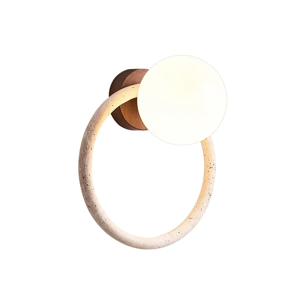 Ring Orria Travertine Wall Light – Travertine detail 11