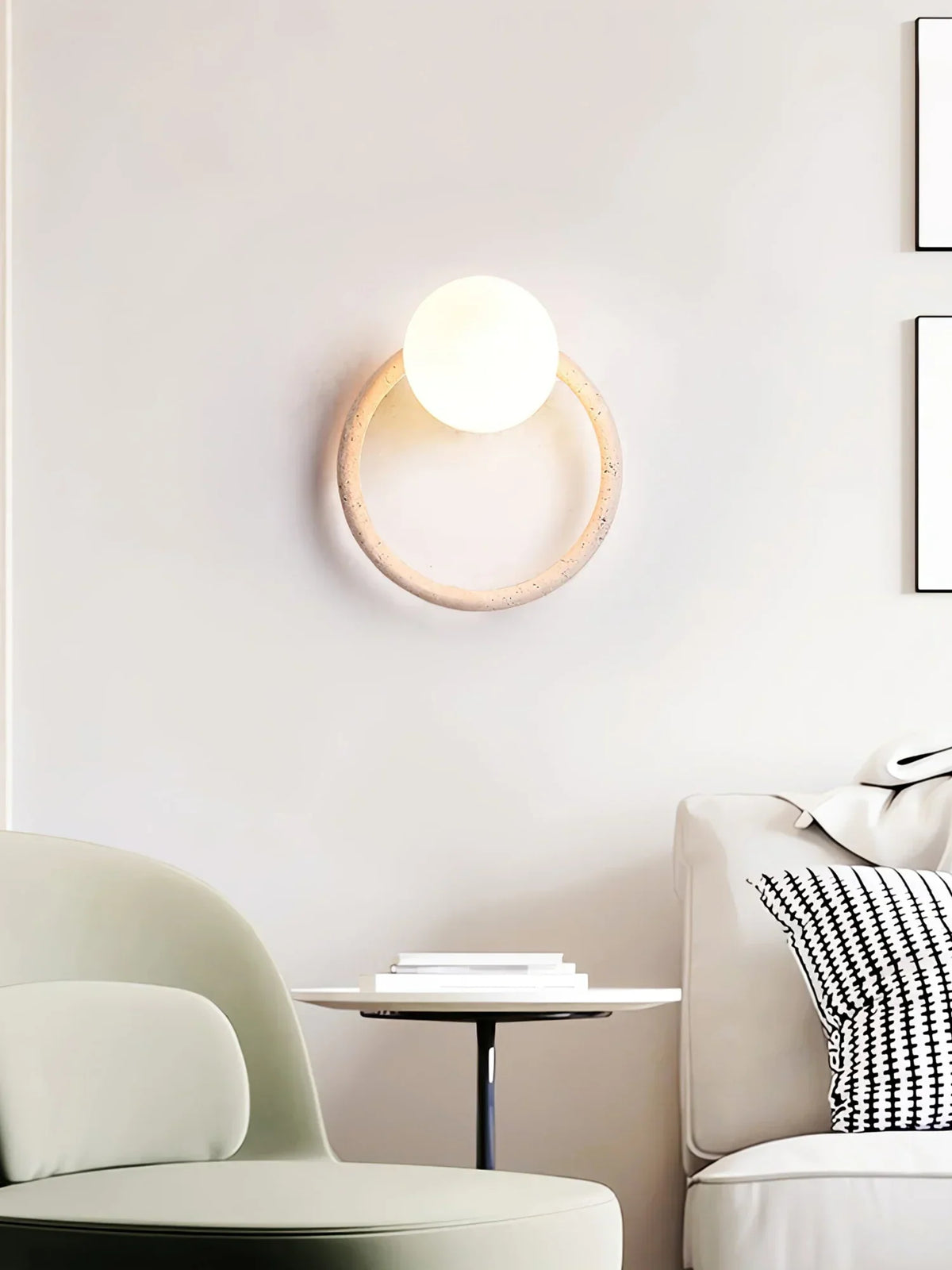 Ring Orria Travertine Wall Light – Travertine detail 6