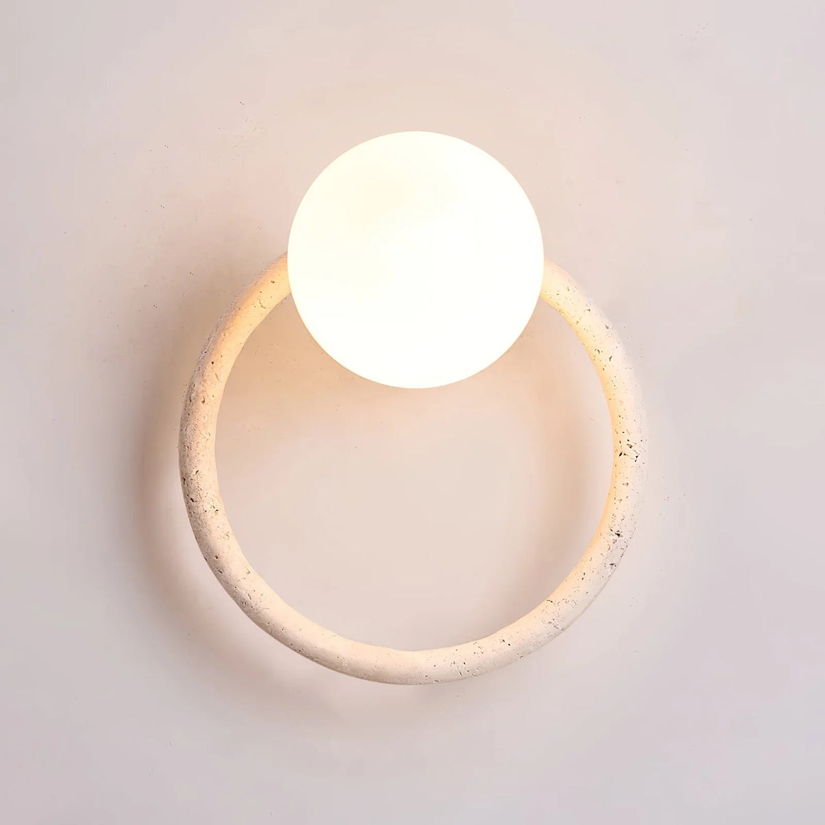 Ring Orria Travertine Wall Light – Travertine detail 9