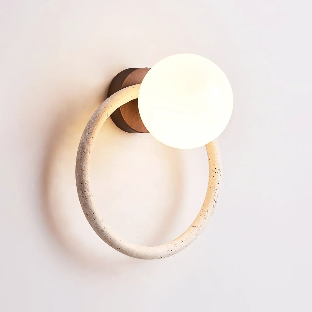 Ring Orria Travertine Wall Light – Travertine detail 8
