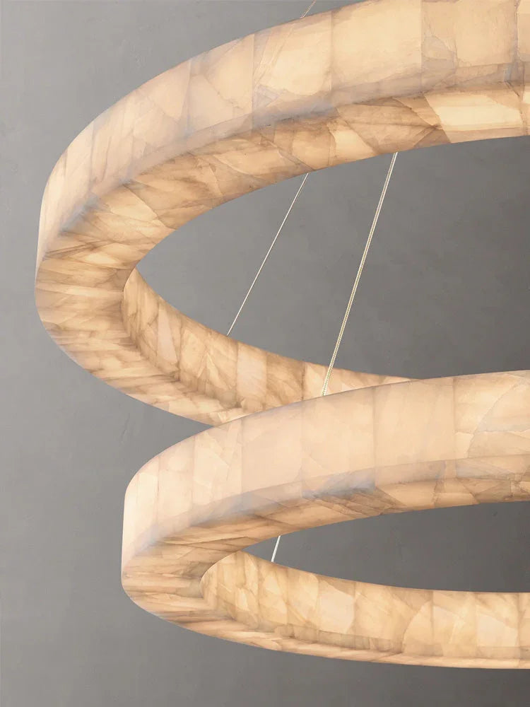 Alabaster Rivage Round Chandelier – Alabaster detail 28