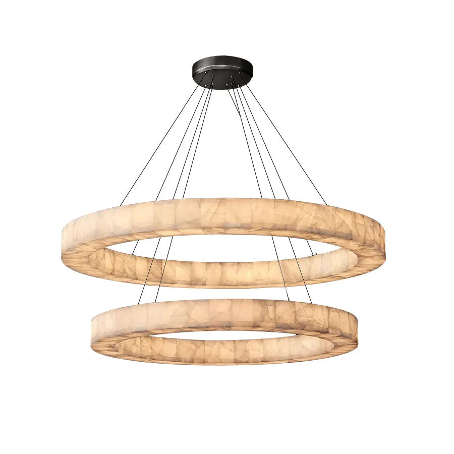 Alabaster Rivage Round Chandelier – Alabaster detail 40