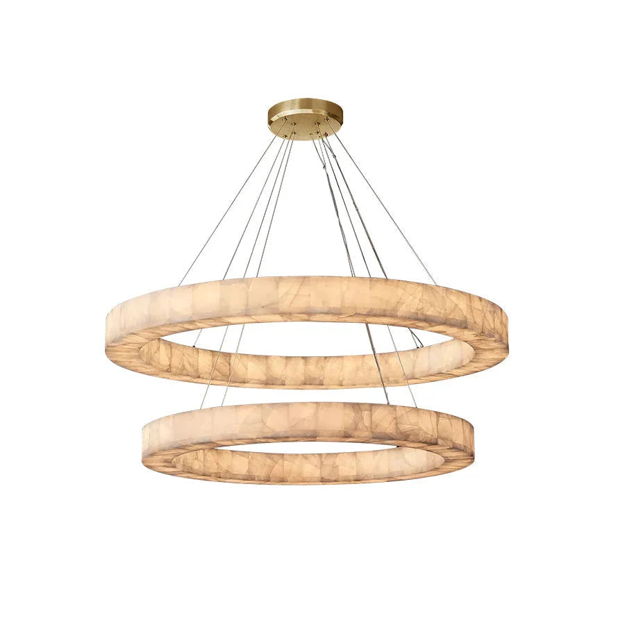 Alabaster Rivage Round Chandelier