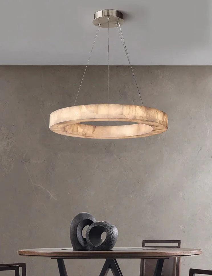 Alabaster Rivage Round Chandelier – Alabaster detail 20