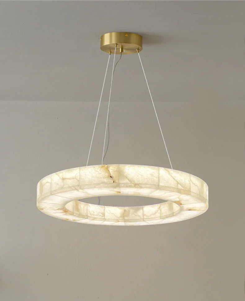 Alabaster Rivage Round Chandelier – Alabaster detail 21