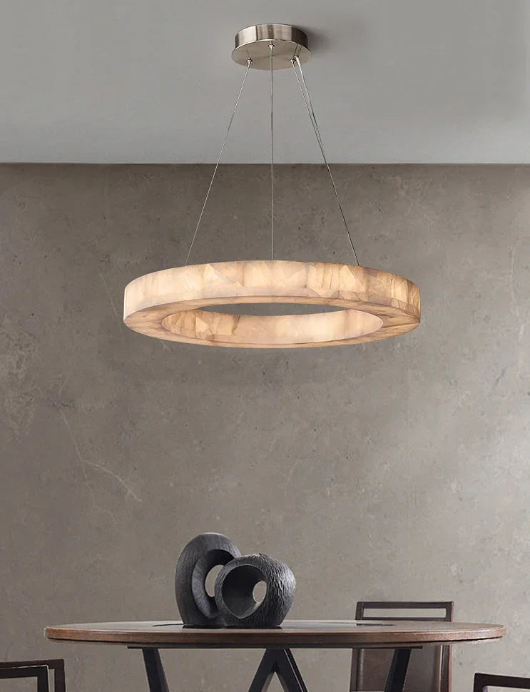 Alabaster Rivage Round Chandelier – Alabaster detail 22
