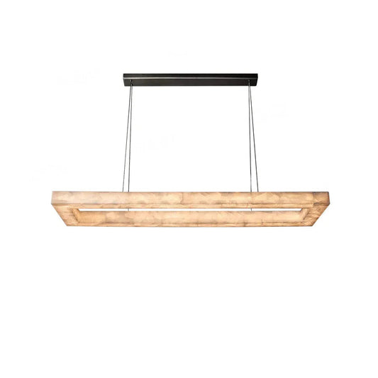Rivage Rectangle Alabaster Chandelier