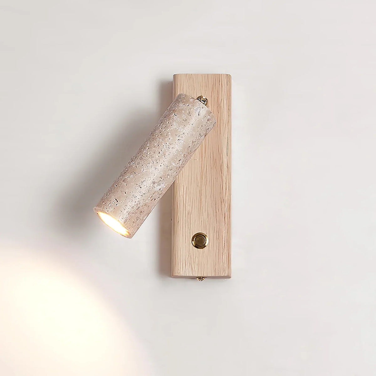 Rotating Travertine Lustra Torch Wall Lamp – Travertine detail 10