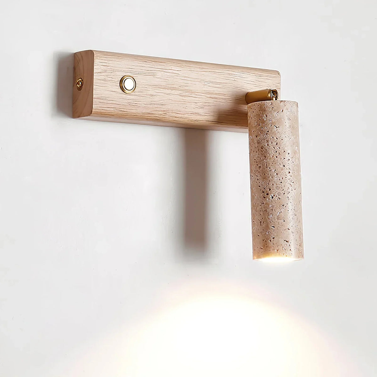 Rotating Travertine Lustra Torch Wall Lamp – Travertine detail 11