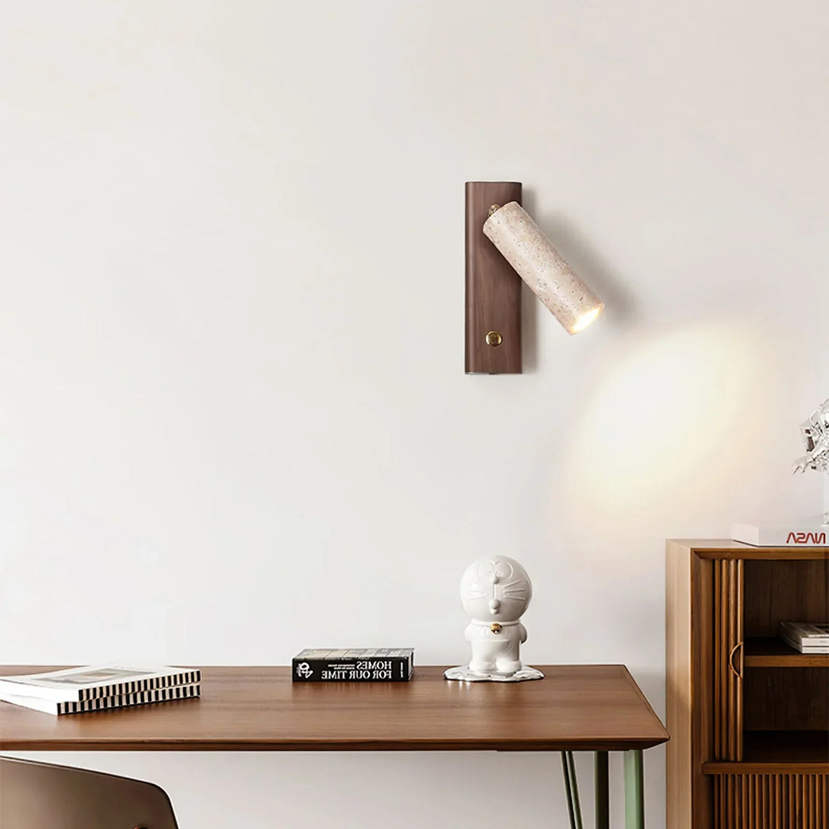 Rotating Travertine Lustra Torch Wall Lamp – Travertine detail 8