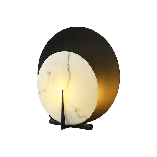 Round Alabaste Corbett Asteria Alabaster Table Lamp