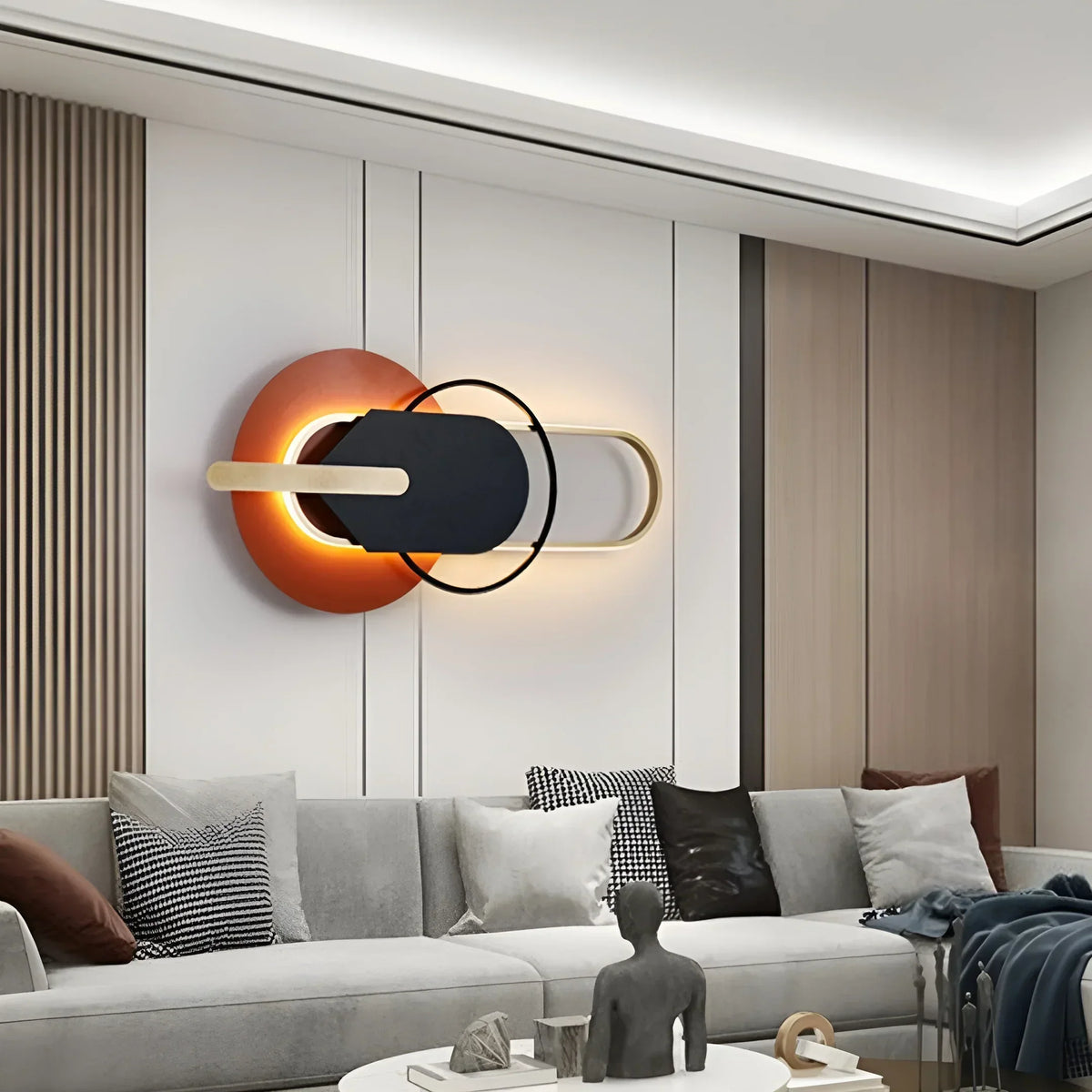 Round and Oval Wall Lights Iron – Iron detail 5