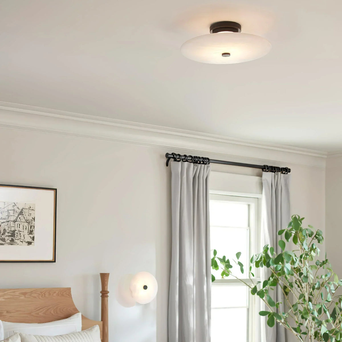 Round Ankeny Alabaster Ceiling Lamp – Alabaster detail 5