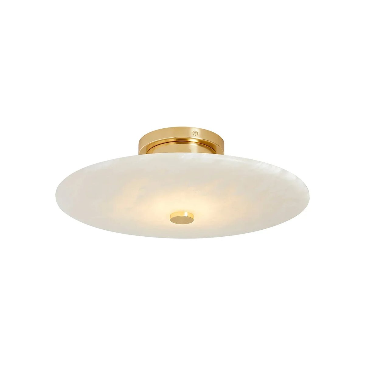 Round Ankeny Alabaster Ceiling Lamp