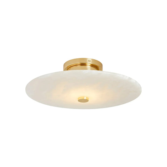 Round Ankeny Alabaster Ceiling Lamp
