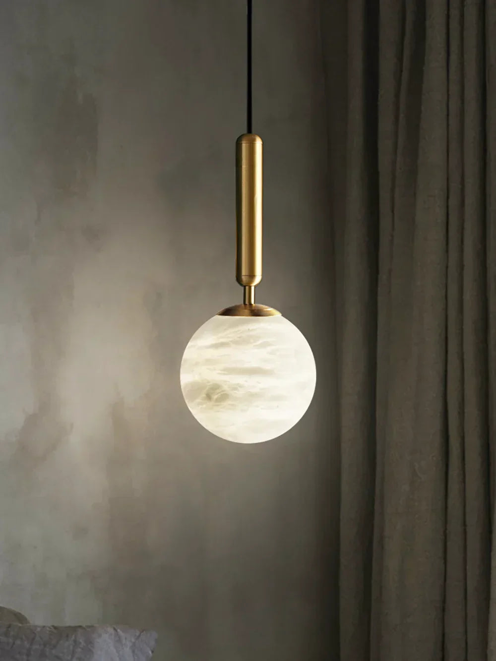Round Bosso Alabaster Pendant Lamp – Alabaster detail 23