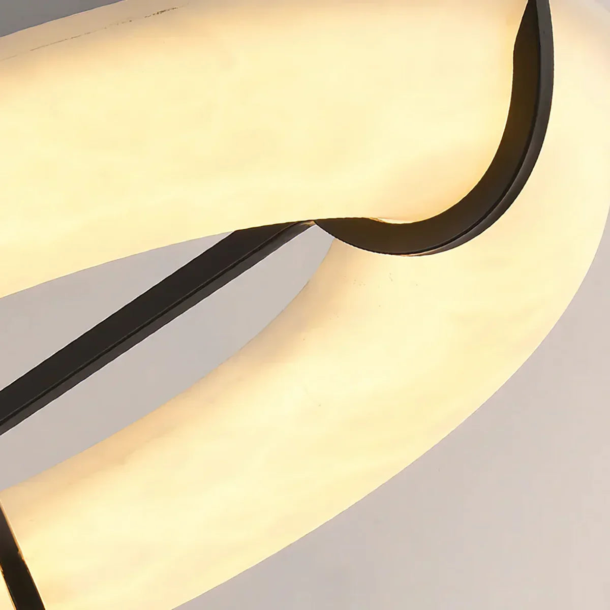 Round Carve Alabaster Pendant Light – Alabaster detail 7