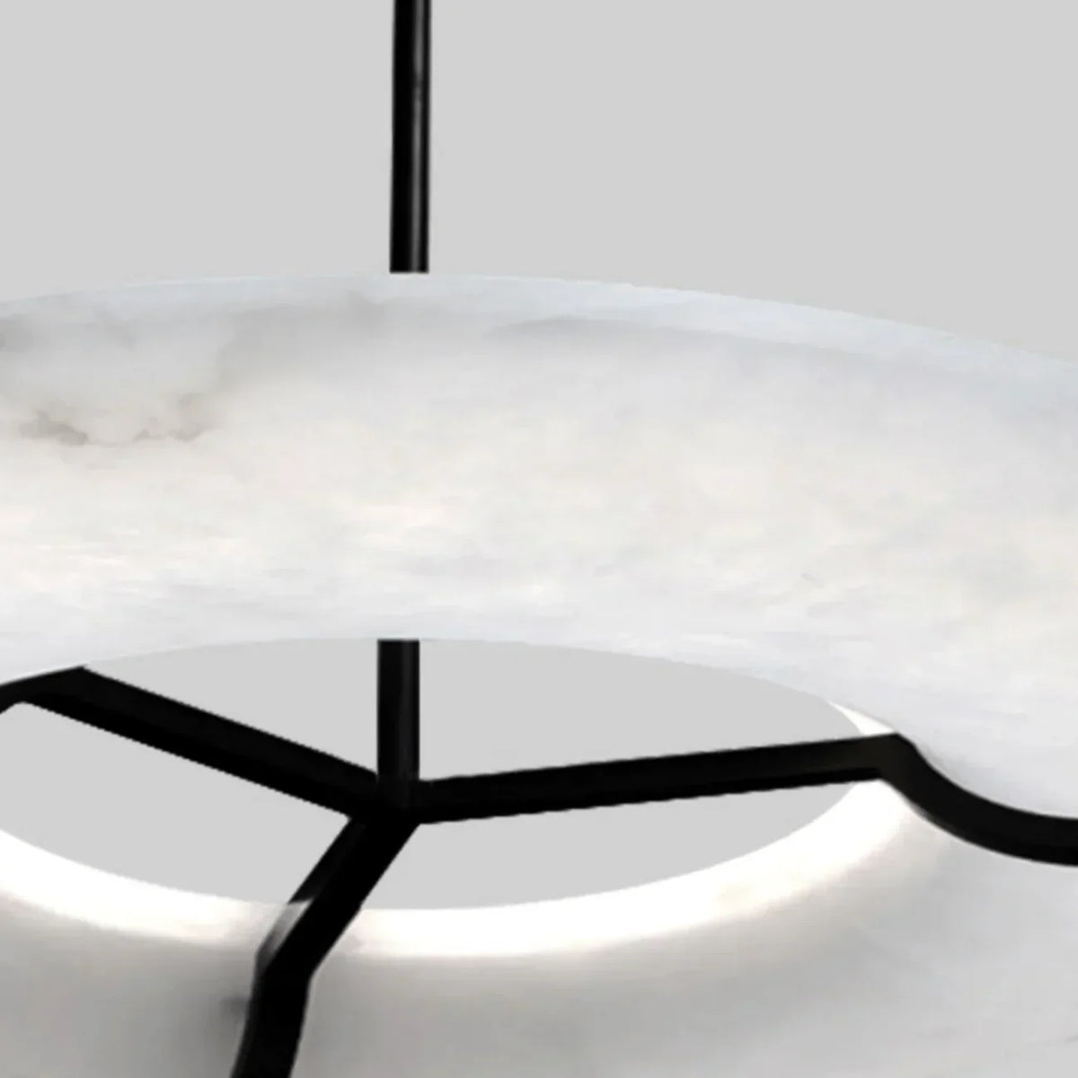 Round Carve Alabaster Pendant Light – Alabaster detail 8