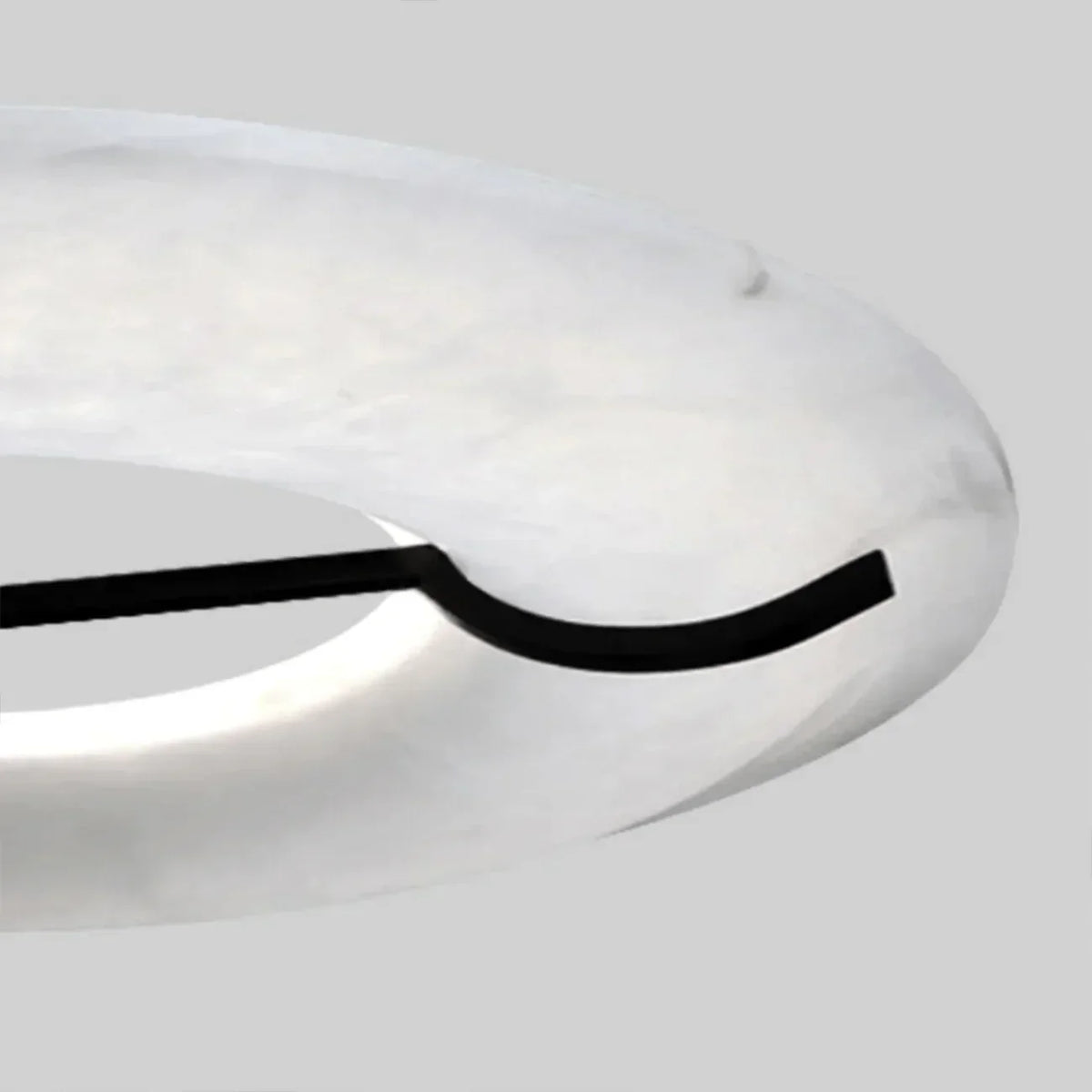 Round Carve Alabaster Pendant Light – Alabaster detail 9