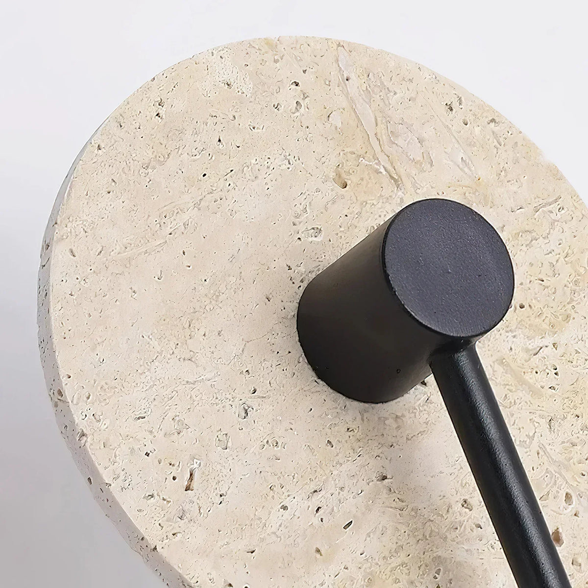 Round Mito Travertine Wall Lamp – Travertine detail 9