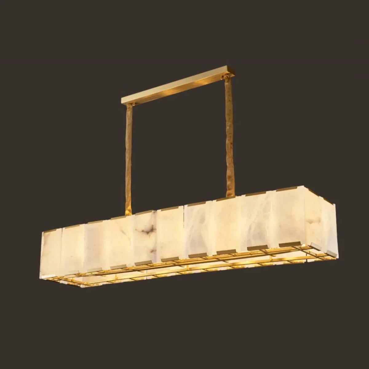 Round Modern Alabaster Chandelier – Alabaster detail 19