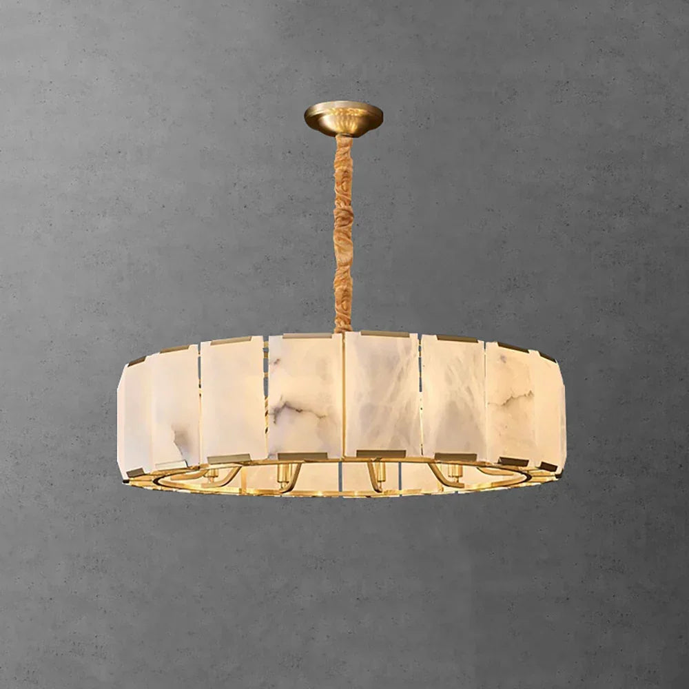 Round Modern Alabaster Chandelier – Alabaster detail 15