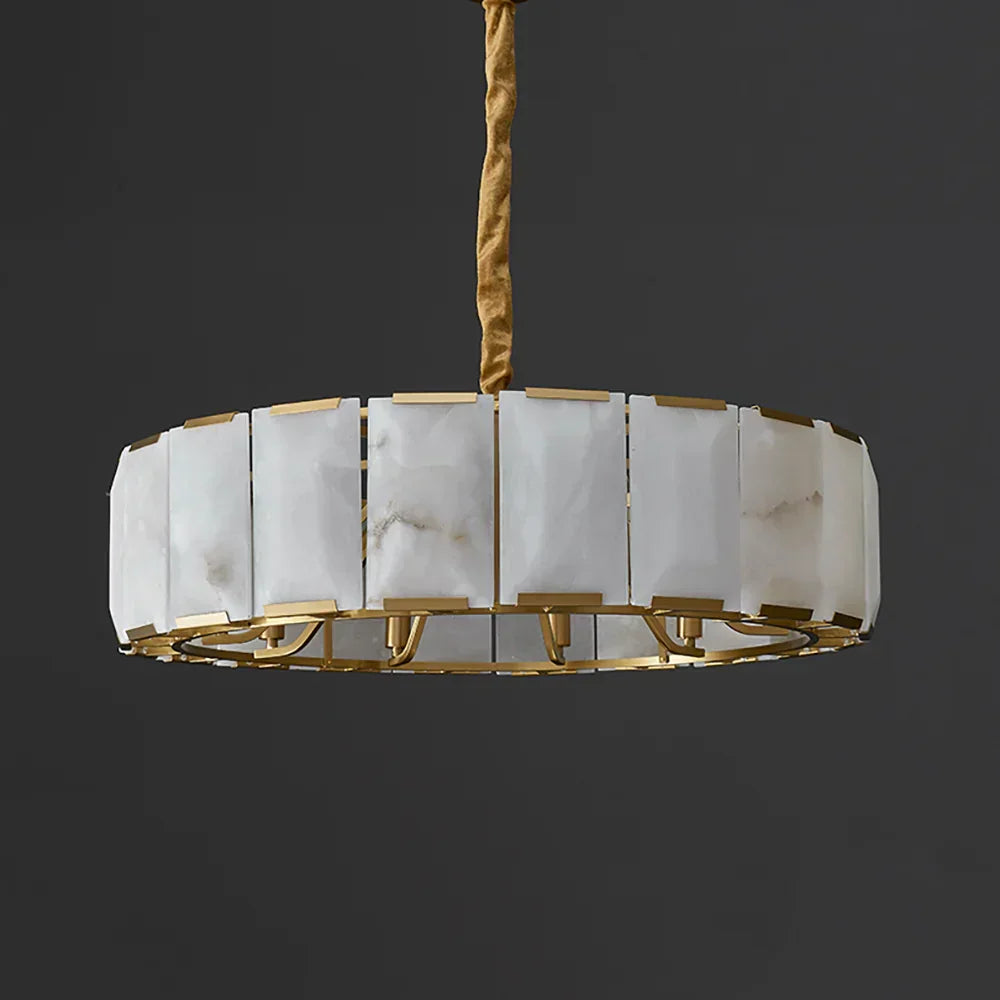 Round Modern Alabaster Chandelier – Alabaster detail 17