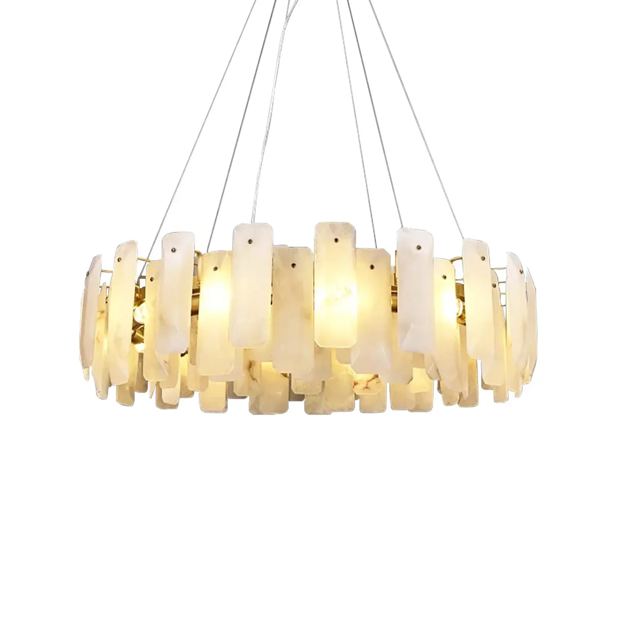 Round Noah Alabaster Chandelier – Alabaster detail 20