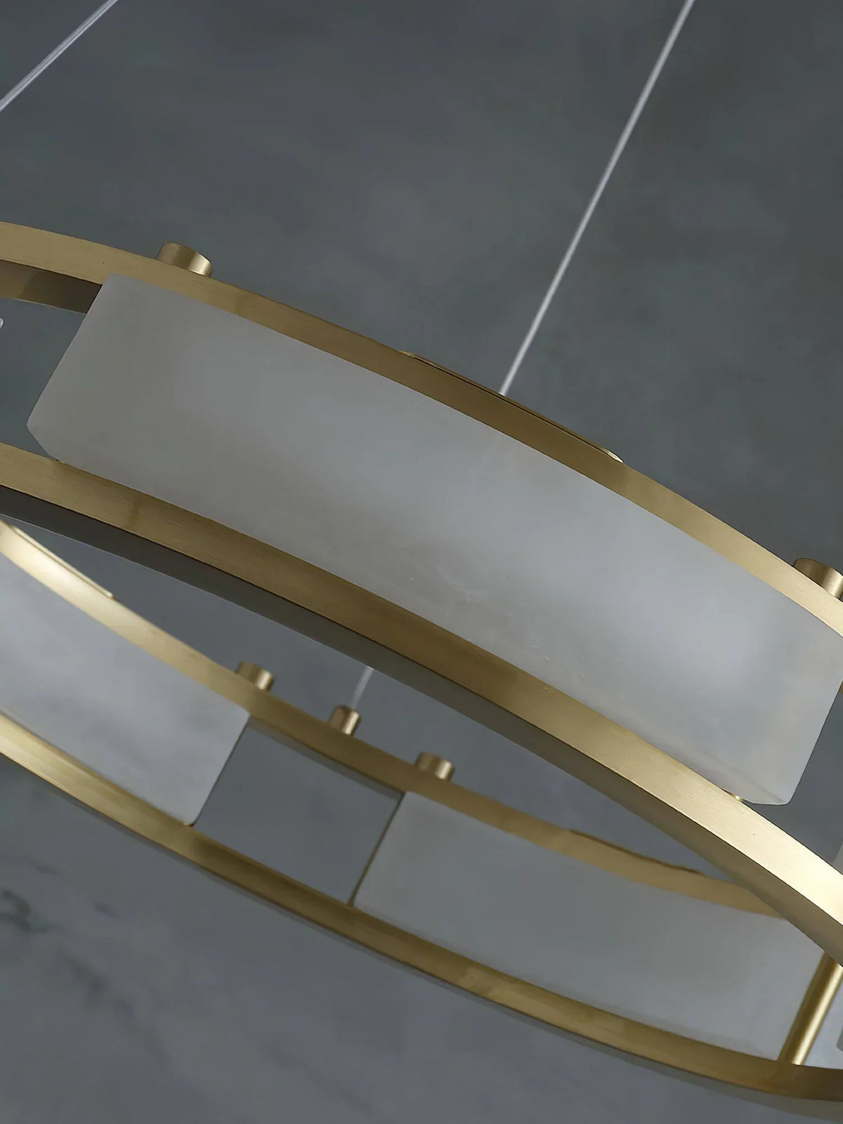 Round Qatar Modern Alabaster Chandelier – Alabaster detail 15
