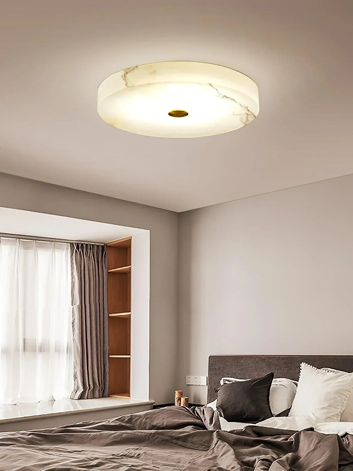 Round Sophie Alabaster Ceiling Lamp – Alabaster detail 9