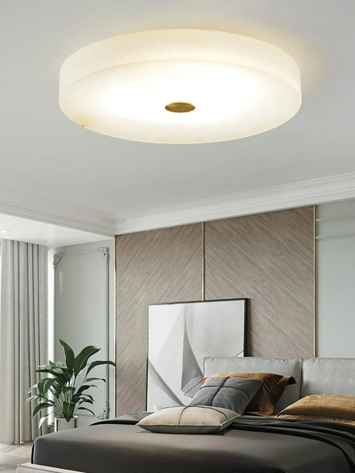 Round Sophie Alabaster Ceiling Lamp – Alabaster detail 7