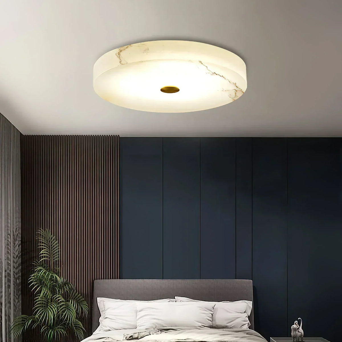 Round Sophie Alabaster Ceiling Lamp – Alabaster detail 12