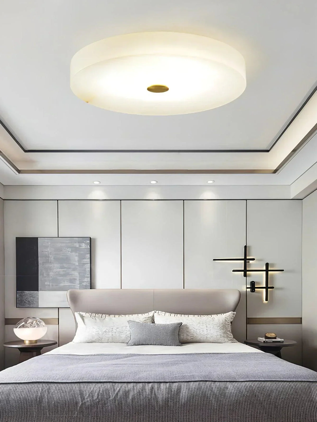 Round Sophie Alabaster Ceiling Lamp – Alabaster detail 4