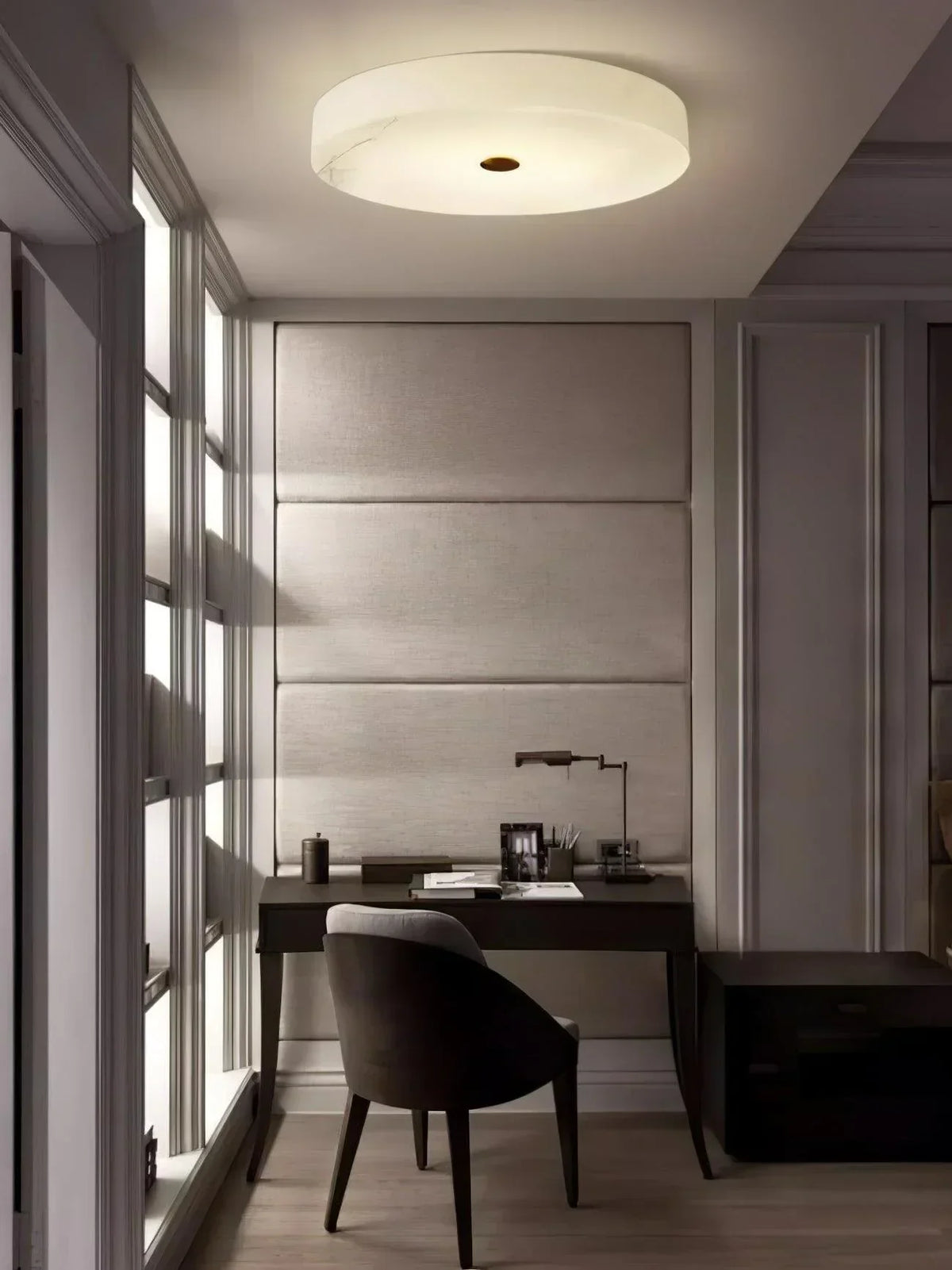 Round Sophie Alabaster Ceiling Lamp – Alabaster detail 13