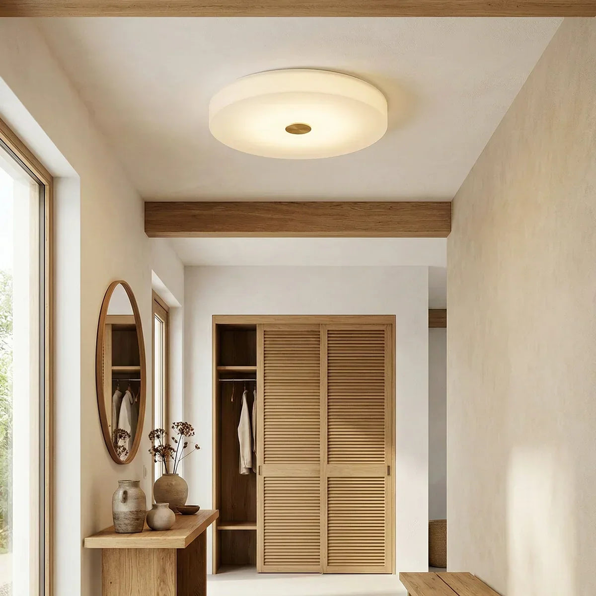 Round Sophie Alabaster Ceiling Lamp – Alabaster detail 2