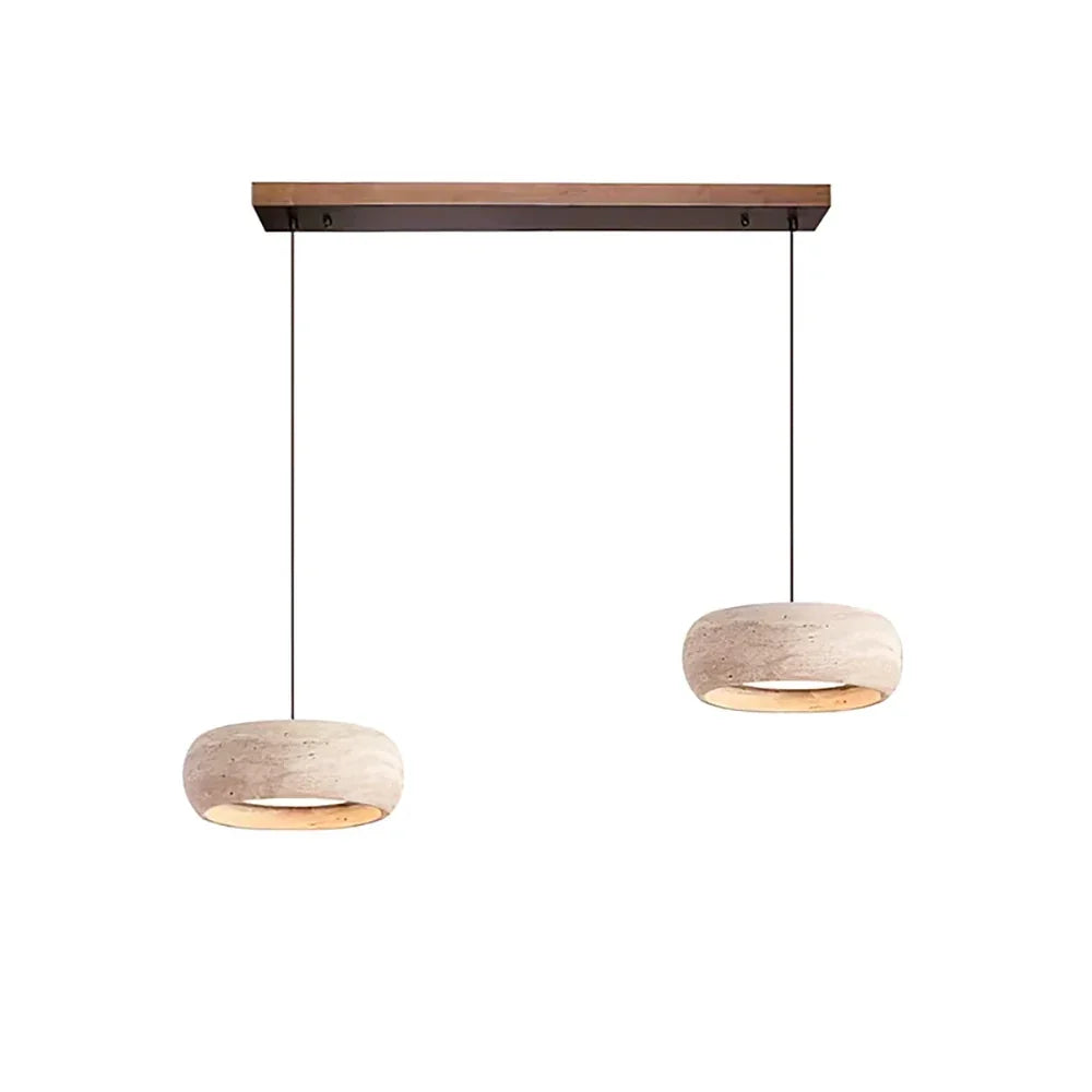 Round Travertine Drum Pendant Lamp – Travertine detail 16
