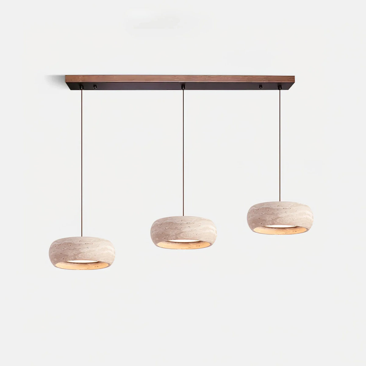 Round Travertine Drum Pendant Lamp – Travertine detail 17