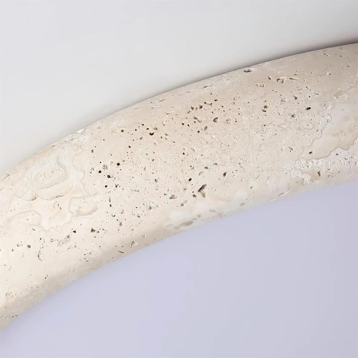 Round Travertine Metra Ceiling Light – Travertine detail 8