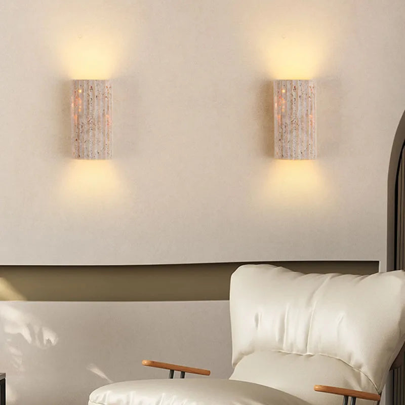 Three-Dimensional Natural Stone Wall Light Outdoor 3000K