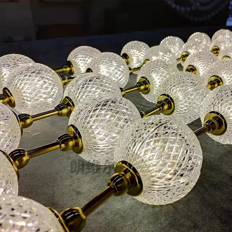 Pearl Necklace Design LED Dimmable Chandelier Balls