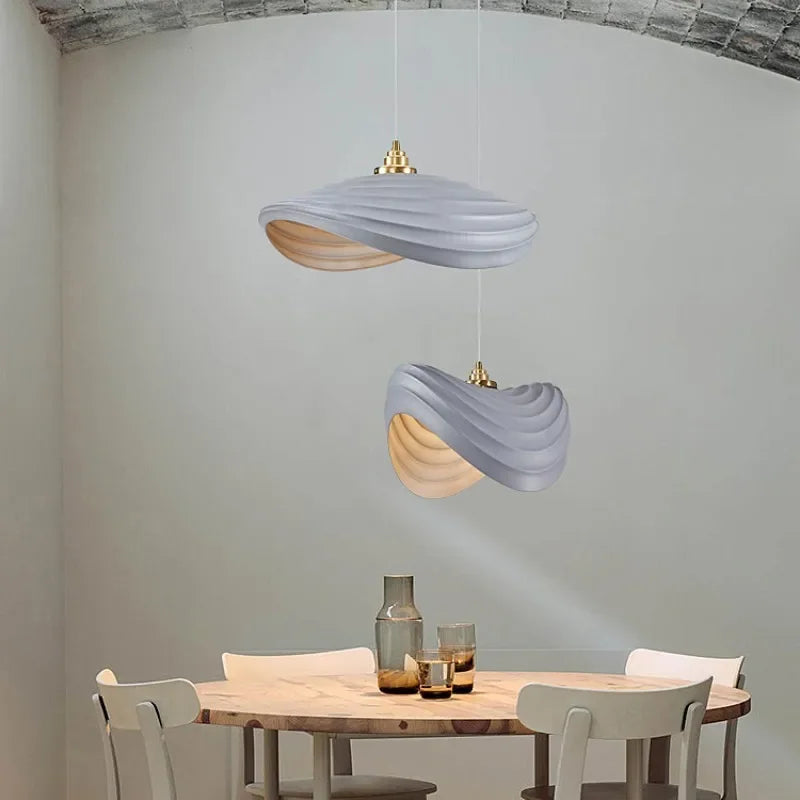 Dining Room E27 LED Pendant Lights Nordic Bar Wabi Sabi