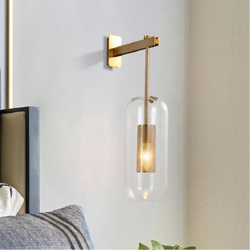 Wall Sconce Light Fixture Glass