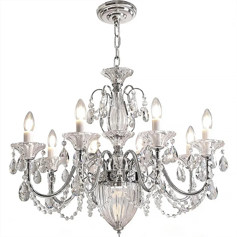 French Chandelier Europe Villa Candle E14 Pendant