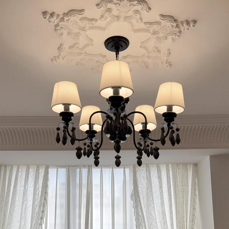 American Retro Candle E14 Chandelier Nordic Ceramic