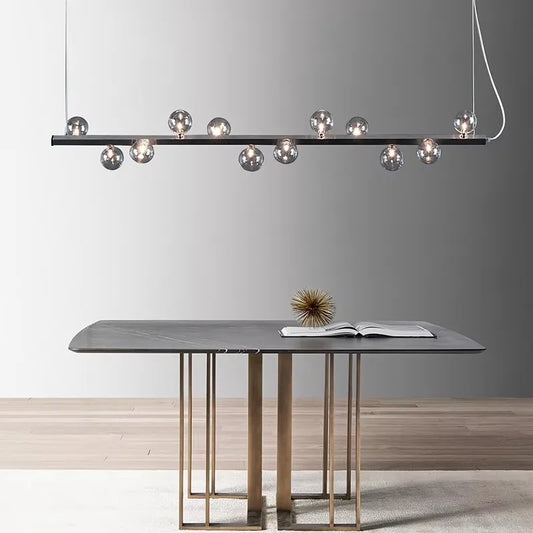 LED Chandelier Nordic Dining Room Island Glass Ball