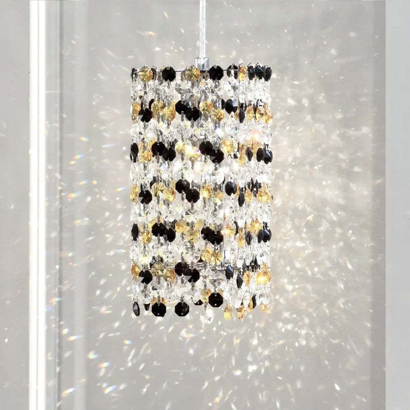 Colorful Sofaside LED E14 Pendant Lights K9 Crystal Suspend
