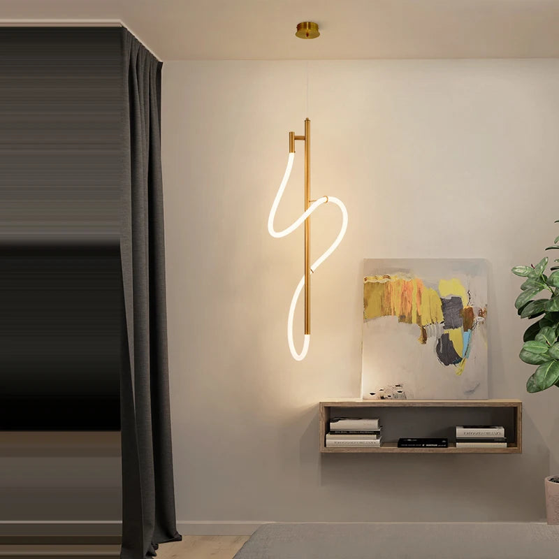 Dimmable LED Golden Silver Minimalism Designer