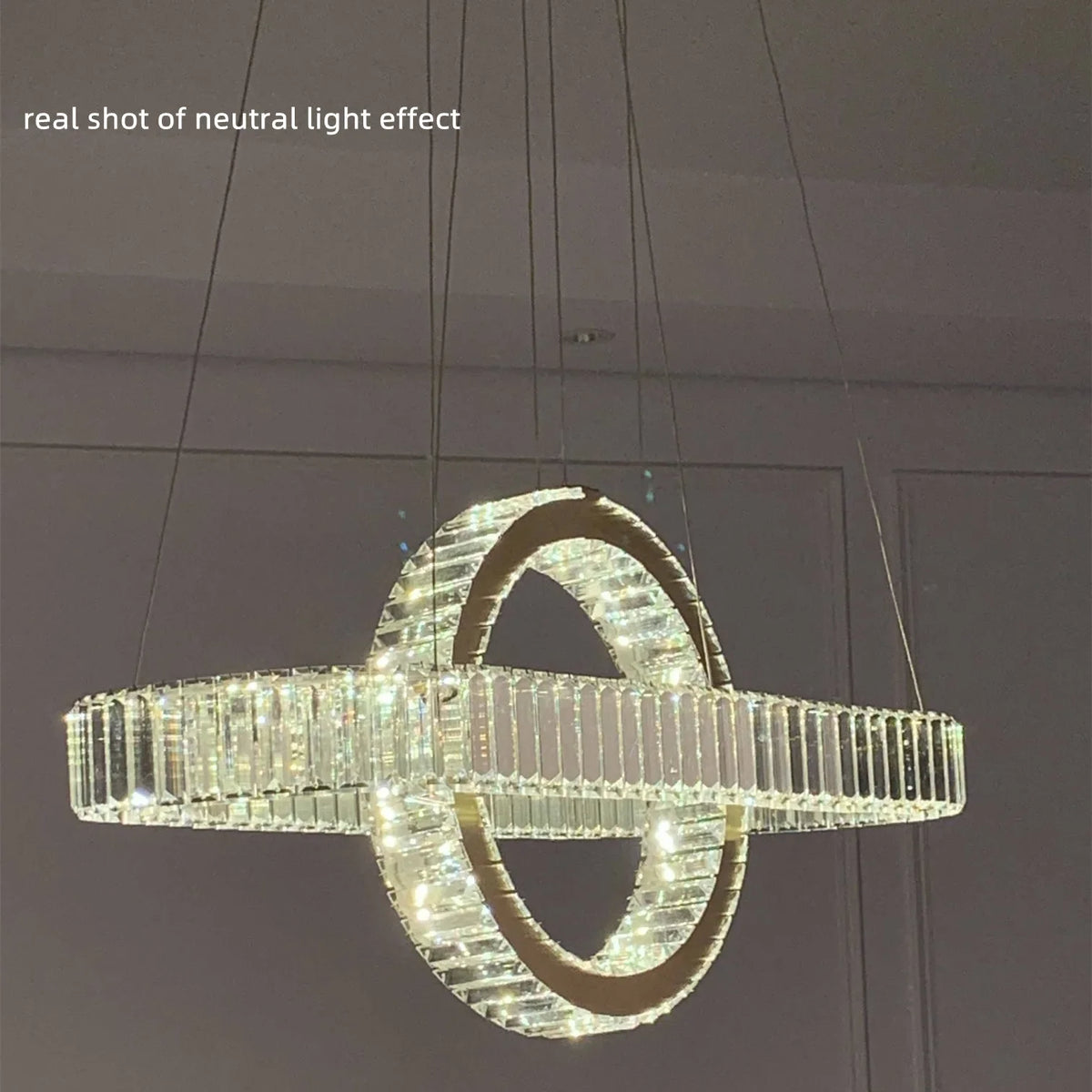Oval Chrome Gold Steel LED Dimmable Pendant Lights